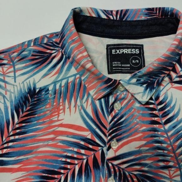 Express Men's Short Sleeve collard shirt XL - Picture 1 of 6